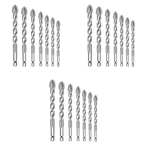 Serplex® Masonry Drill Bit Set 7-Piece 3/4/5/6/8/10/12mm Concrete for Glass Brick Plastic Wood Tile Industrial Strength Carbide Tip High-Strength Twist 3 PCS Serplex® Masonry Drill Bit Set 7-Piece 3/4/5/6/8/10/12mm Concrete for Glass Brick Plastic Wood Tile Industrial Strength Carbide Tip High-Strength Twist 3 PCS
